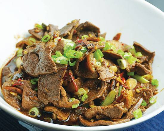 E16. 土匪猪肝 Quick-Fried Spicy Pork Liver